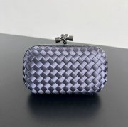 BOTTEGA VENETA BV 8651 ノット イブニングバッグ シルク編み蛇皮トリム 16x10cm サイズ:16x10cm