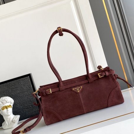 PRADA 1BA426 レッド 斜め掛けバッグ、ショルダーバッグ、ハンドバッグ ヴィンテージ 32x16x12cm サイズ:32x16x12cm