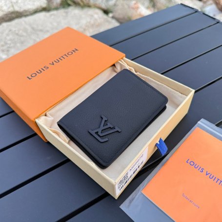 LOUIS VUITTON M69979 ポケットオーガナイザー LVエアログラム ブラック サイズ:8x11cm