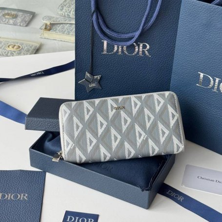 DIOR 2ESBC252YSE 長財布 ジッピー 印花牛皮 サイズ:19.8x11x2.5cm
