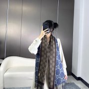 グッチ 両面GG提花スカーフ 34x194cm