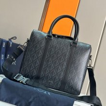DIOR ブリーフケース CDダイヤモンド グレー サイズ:35x27cm