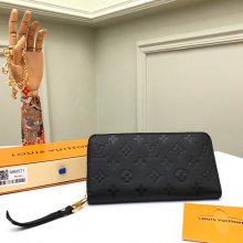 LOUIS VUITTON M61864 ジッピー長財布 モノグラムアンプラント ブラック サイズ:19.5x10cm