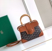 GOYARD 8202 レザー 斜め掛けバッグ、ミニバッグ、ハンドバッグ サイゴン、ミニ 20x14.5cm サイズ:20x14.5cm