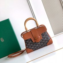 GOYARD 8202 レザー 斜め掛けバッグ、ミニバッグ、ハンドバッグ サイゴン、ミニ 20x14.5cm サイズ:20x14.5cm