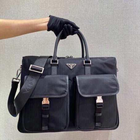PRADA 2VE017 ナイロンブリーフケース サイズ:40x32cm