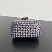 BOTTEGA VENETA BV 8651 ノット イブニングバッグ シルク編み蛇皮トリム 16x10cm サイズ:16x10cm