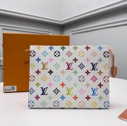 LOUIS VUITTON M13746 コスメボックス 村上隆コラボ ホワイトマルチ サイズ:25x20x5.5cm