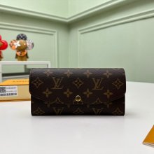 LOUIS VUITTON M60697 エミリー長財布 モノグラム パープルレッド サイズ:19x10cm