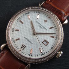 VACHERON CONSTANTIN パトリモニー トラディショナル 全面ダイヤベゼル 絶対退色しない