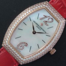 VACHERON CONSTANTIN クォーツ搭載 全面ダイヤ シルバーホワイト サファイヤクリスタル 優れた品質