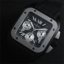 CARTIER サントス100 XL Asian 7750搭載 28800振動 チタニウム
