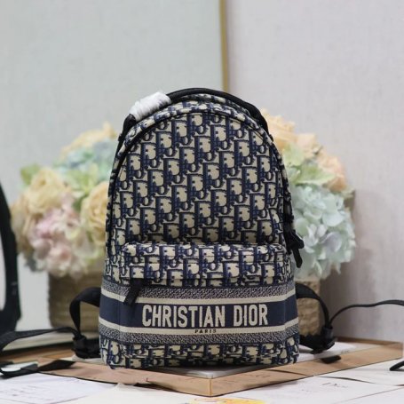 Dior ディオールトラベル リュック オブリーク ブルー 096 サイズ:32x23.5x11cm