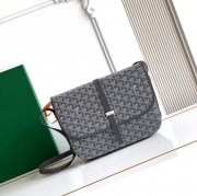 GOYARD 020183 キャンバス グレー 斜め掛けバッグ、ハンドバッグ キャンバス、中 29x23cm サイズ:29x23cm
