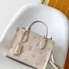 LOUIS VUITTON M14403 モノグラム ストライプ ハンドバッグ 斜め掛けチェーン サイズ:25.0x19.0x11.5cm