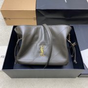 SAINT LAURENT 862712 ラムレザー グリーン、ゴールド トートバッグ ジェイミー 26x18x11cm サイズ:26x18x11cm