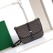 GOYARD 020183 キャンバス ブラック 斜め掛けバッグ、ハンドバッグ キャンバス、中 29x23cm サイズ:29x23cm