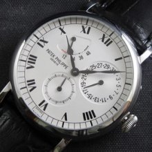 PATEK PHILIPPE デイ/デイト ブラック革ベルト 高級腕時計