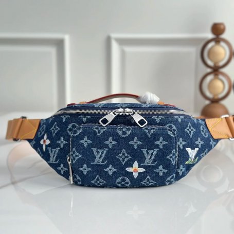 LOUIS VUITTON M27640 ブルーデニムウエストバッグ ラッシュ サイズ:30x15cm