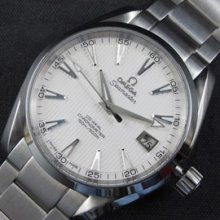 OMEGA シーマスター アクアテラ Asian ETA搭載 ホワイト 夜光