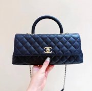 CHANEL カーフレザー ゴールド 斜め掛けバッグ クラシック 春夏 31×12×7cm サイズ:31×12×7cm
