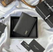 SAINT LAURENT 668736 二つ折り財布 荔枝紋金具 サイズ:11.5x9cm