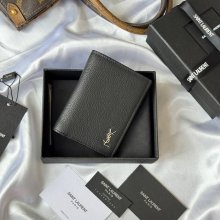 SAINT LAURENT 668736 二つ折り財布 荔枝紋金具 サイズ:11.5x9cm