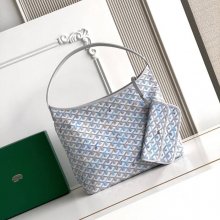 GOYARD 5502 レザー ショルダーバッグ、流浪バッグ、ハンドバッグ レザー、小 サイズ:42x27x15cm