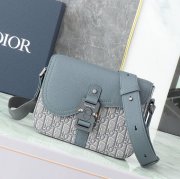 DIOR サドルメッセンジャー オブリーク 深灰 サイズ:23x18cm
