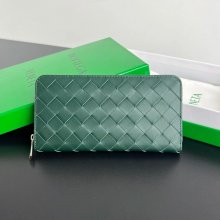 BOTTEGA VENETA BV 593217 メンズ編み財布 クラシック編み牛皮 19x10cm サイズ:19x10cm
