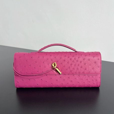 BOTTEGA VENETA BV 805241 アンディアーモ クラッチバッグ ダチョウ革 31x13cm サイズ:31x13cm