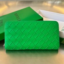 BOTTEGA VENETA BV 593217 メンズ編み財布 クラシック編み牛皮 19x10cm サイズ:19x10cm