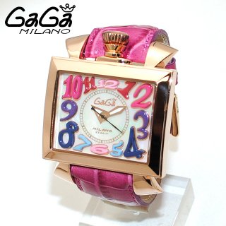 GaGa MILANO （ガガミラノ） 時計 腕時計 NAPOLEONE ナポレオーネ 48mm ピンク レザー/ピンクゴールド 6001.1|ガガミラノ時計スーパーコピー品腕時計 N級品は業界で最高な品質！