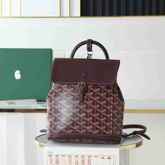 Goyard ゴヤール アリン ミニリュック クラシックモノグラム レッド 020194 サイズ:20x19cm