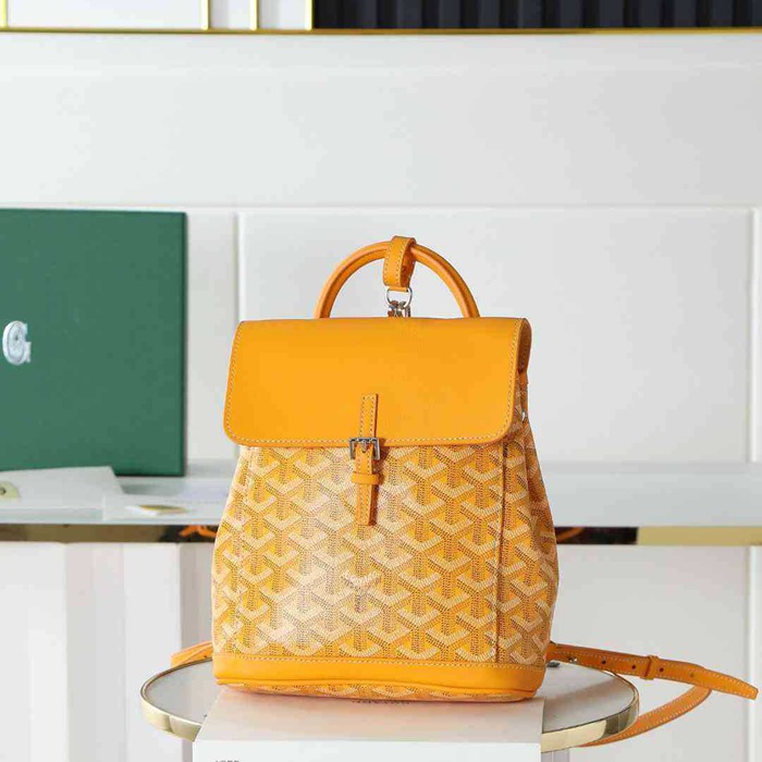 Goyard ゴヤール アリン ミニリュック クラシックモノグラム イエロー 020194 サイズ:20x19cm