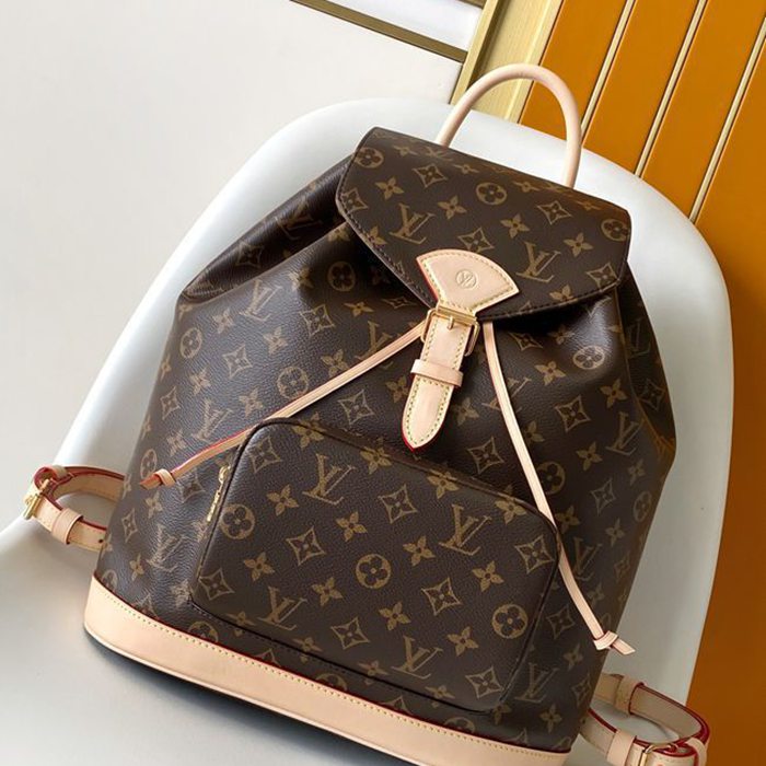 Louis Vuitton モンソリーPM リュック モノグラム ブラウン M11197 サイズ:38x35x21cm
