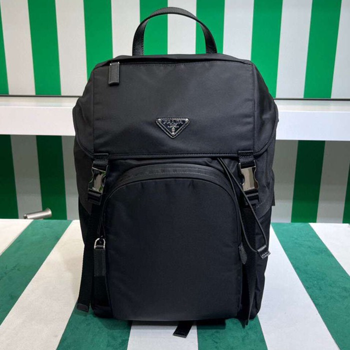 Prada リュック ナイロン ブラック 2VZ135 サイズ:45x27x17cm