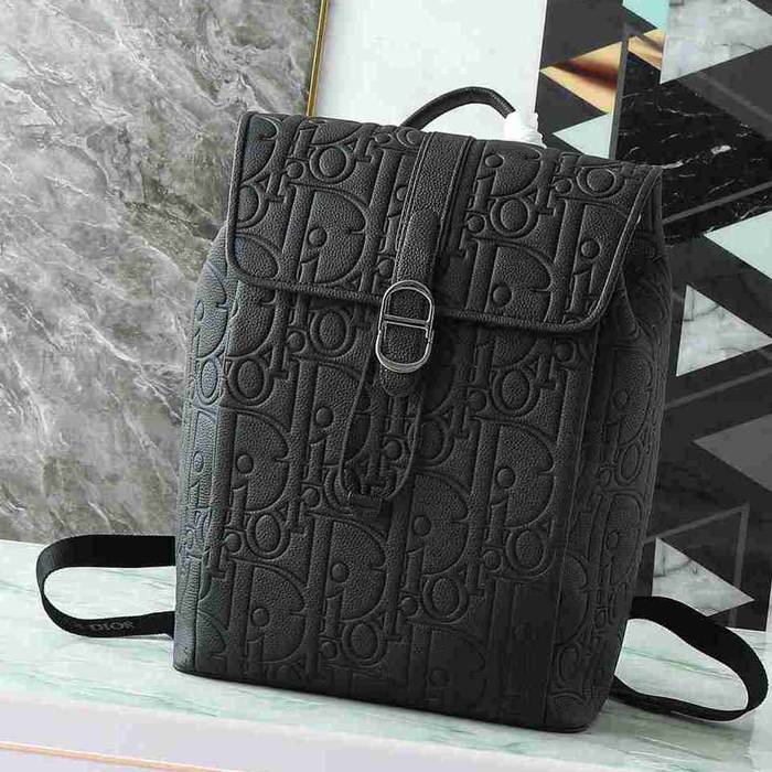 Dior ディオールデイリー フラップ リュック オールレザー ブラック 1ESBA231LLG サイズ:41.5x30.5x15.5cm