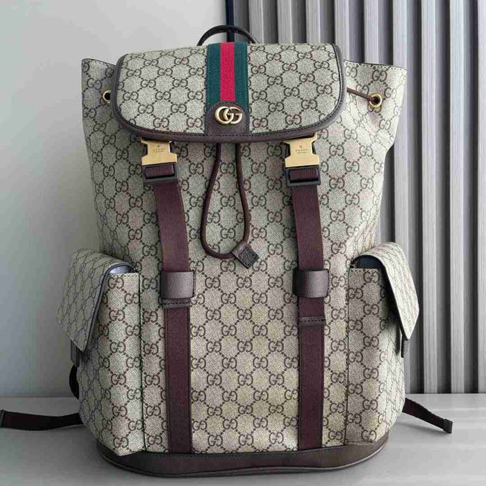 Gucci オフィディア リュック GGスプリーム コーヒーブラウン 839110 サイズ:46x35x12cm
