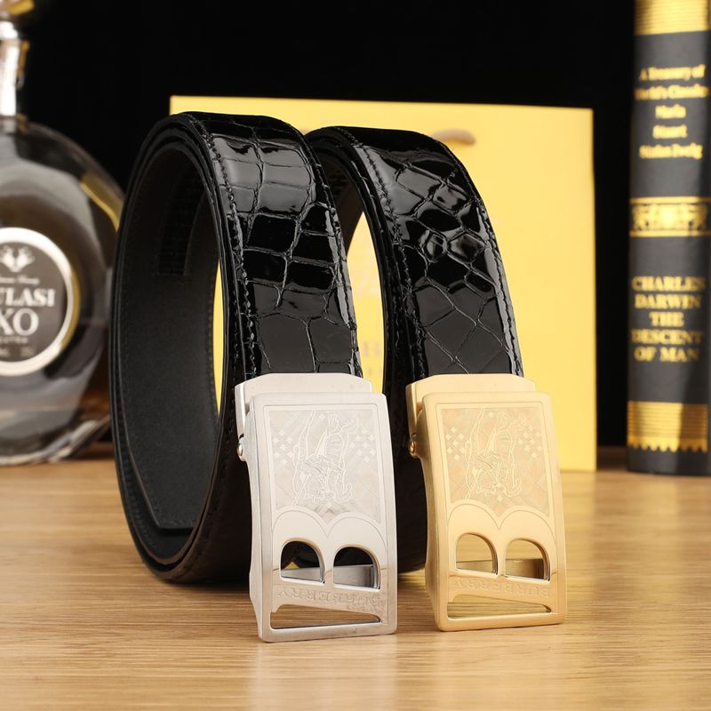 バーバリー メンズ ベルト 自動バックル 35mm