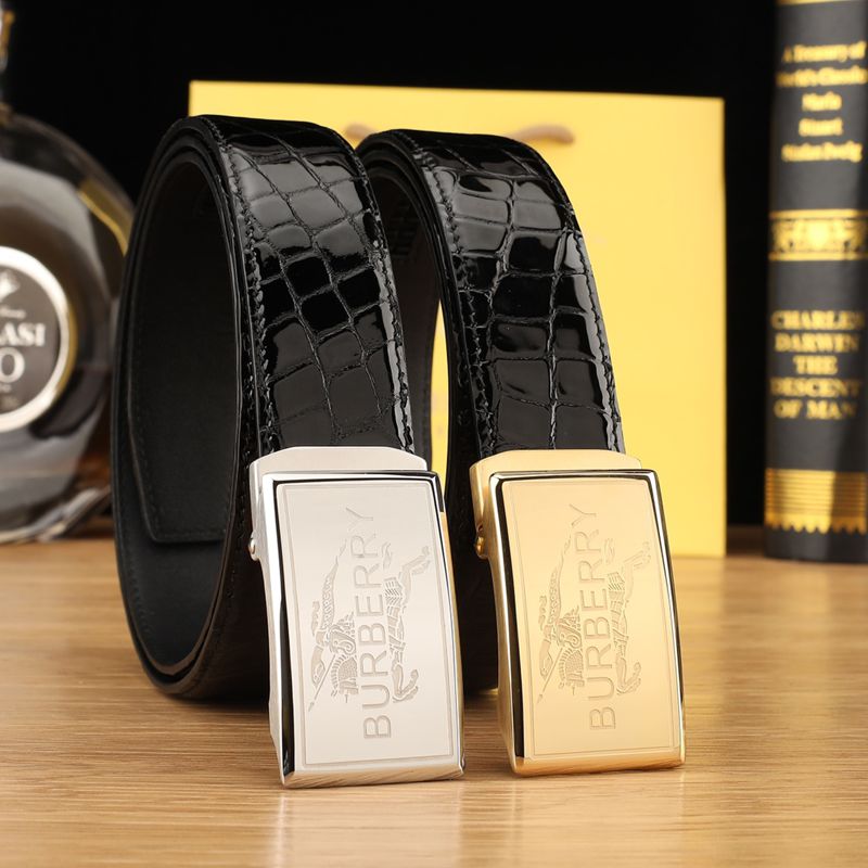 バーバリー メンズ ベルト 自動バックル 35mm