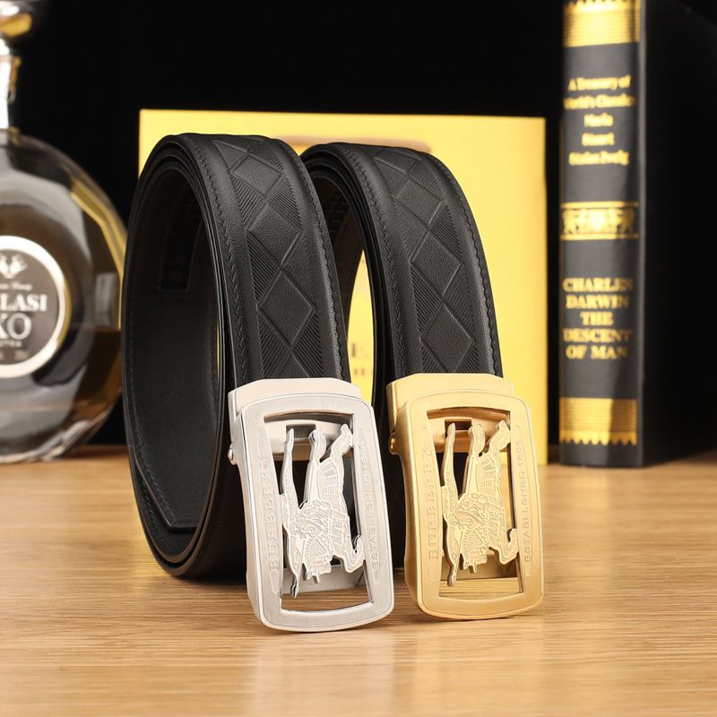 バーバリー メンズ ベルト 自動バックル 35mm