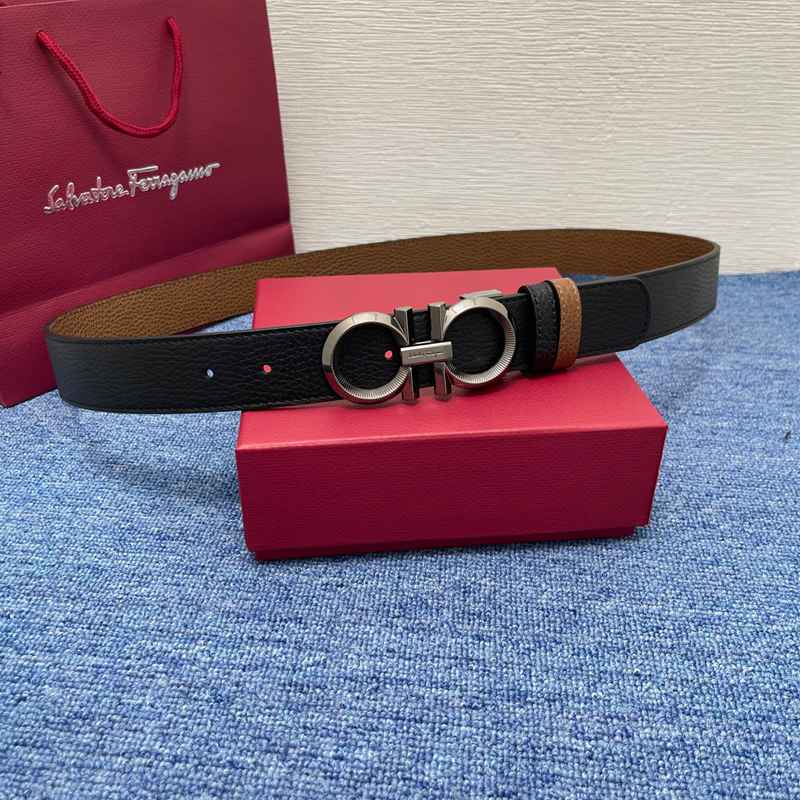 フェラガモ メンズ ベルト 両面用 3.5cm