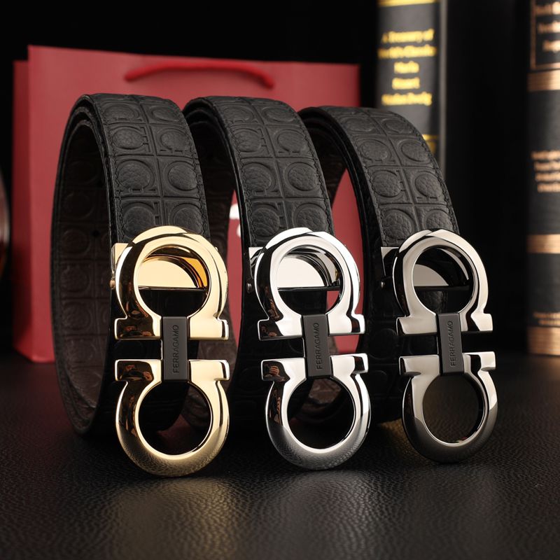 フェラガモ メンズ ベルト 両面用 3.5cm