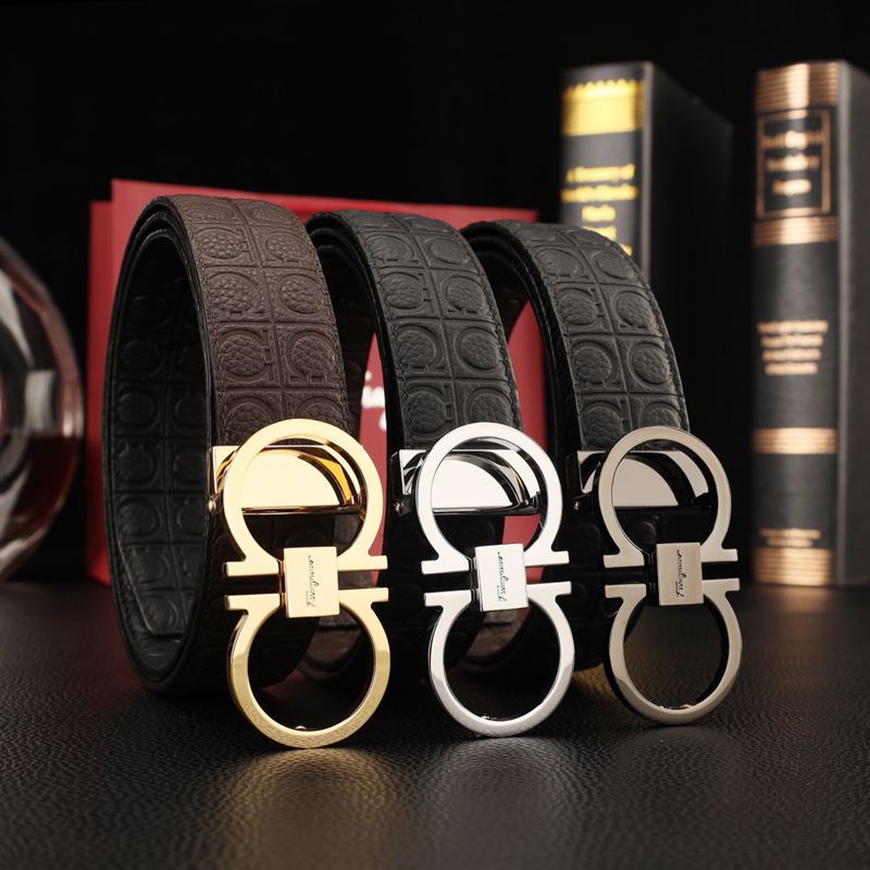 フェラガモ メンズ ベルト 両面用 3.5cm