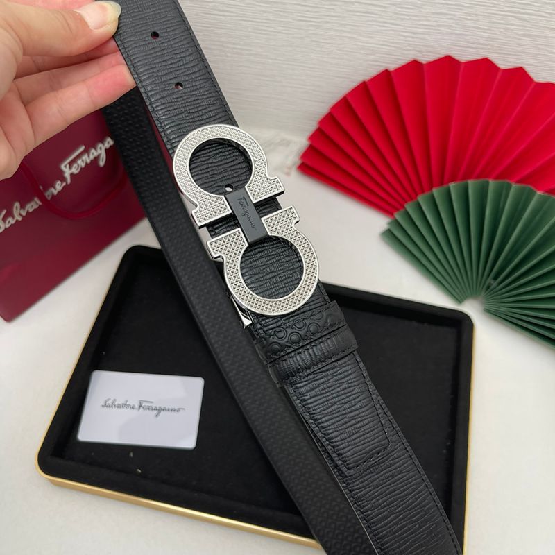 フェラガモ メンズ ベルト 両面用 3.5cm