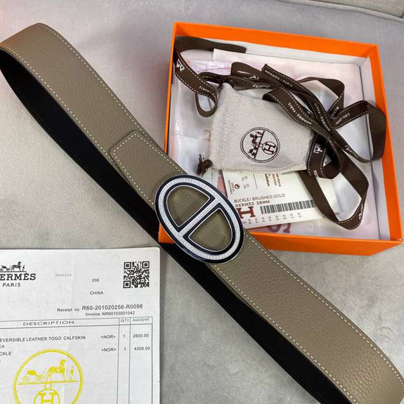 エルメス メンズ ベルト 単面 3.8cm