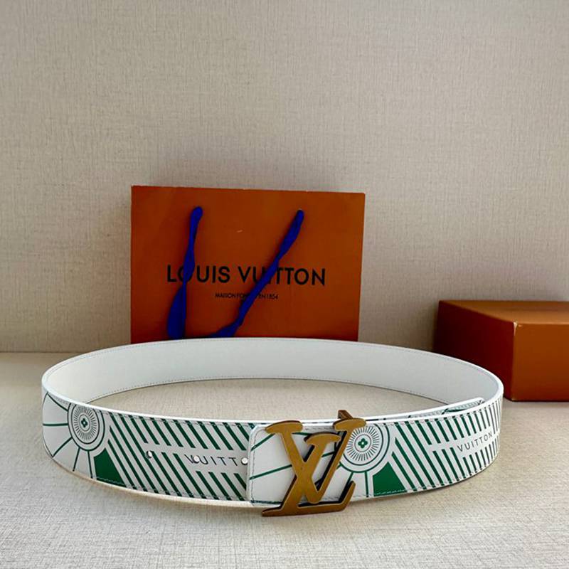 LV メンズ ベルト インプリント 両面用 4.0cm