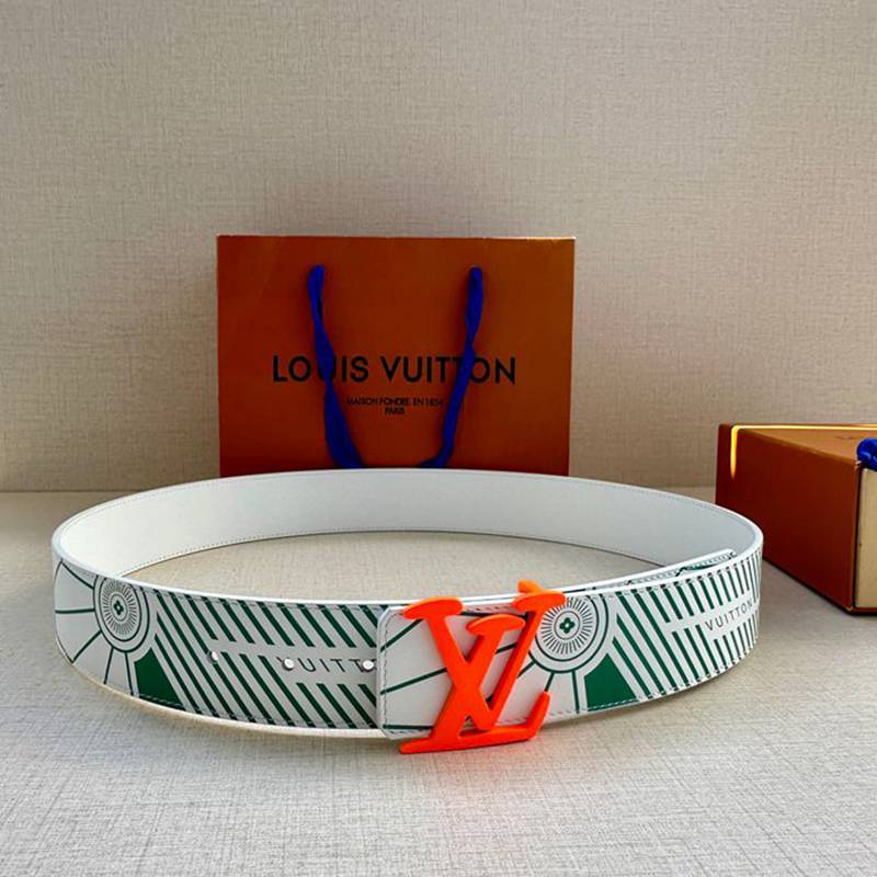 LV メンズ ベルト インプリント 両面用 4.0cm