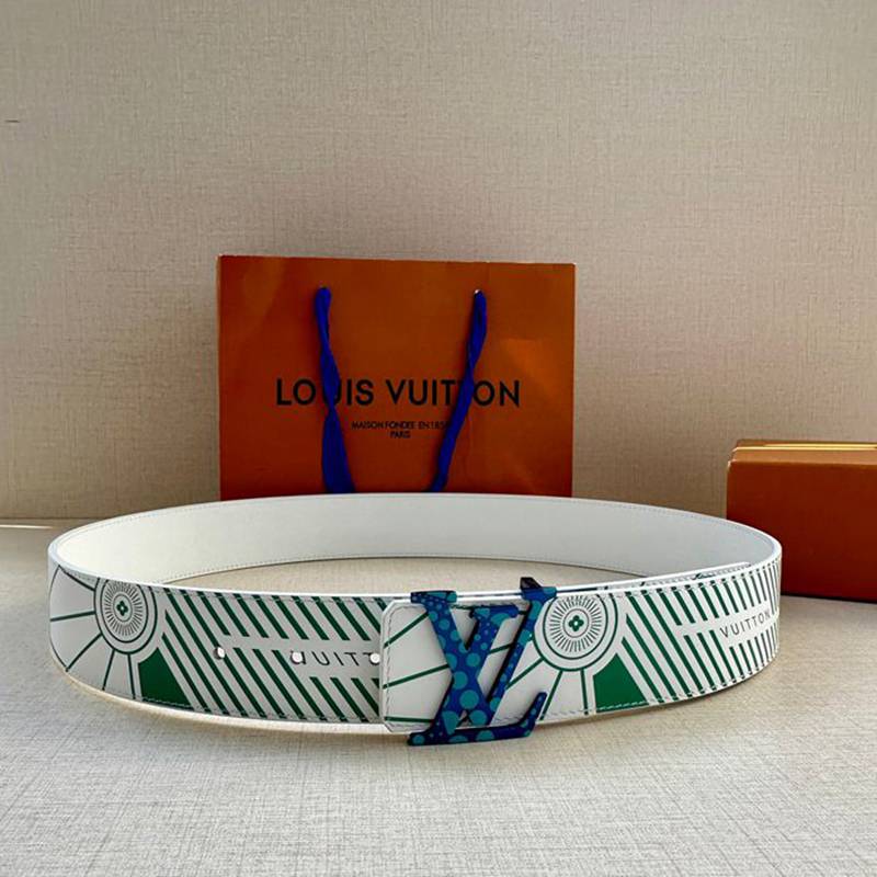 LV メンズ ベルト インプリント 両面用 4.0cm